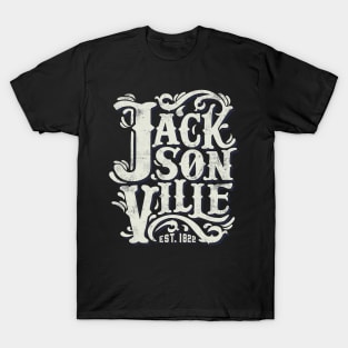 Jacksonville 1822 Florida Vintage Handlettering T-Shirt